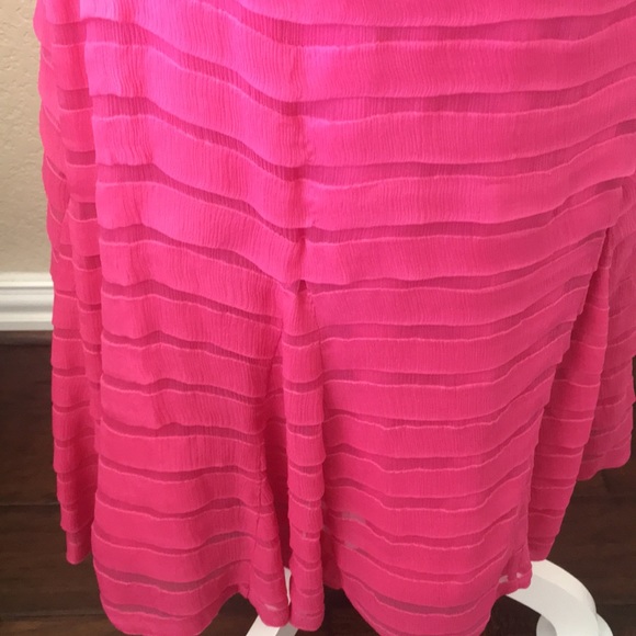 Tadashi Pink pintuck evening Dress - Picture 5 of 8